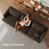 GYIIYUO 89" 3 Seater Sofa Couch with Deep Seats, Upholstered Sofa with Armrests, Comfy Couches for Living Room, Apartment and Office - 4 of 4