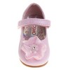 Josmo Baby Girls' Mary Jane Flats with Flower Detail: Non-Slip Soft Sole Newborn Infant Toddler First Walker Crib Dress Shoes - 4 of 4