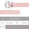 INSPIRE CHIC Women's Faux Leather with Silver Buckle for Jeans Pants Dresses Waist Belts 1.0" Wide - 4 of 4