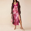 Mocamel  Women Lace Patchwork Floral Maxi Dress Sexy Cutout V-Neck Bodycon Party Dress For Small Chested Women - 2 of 4