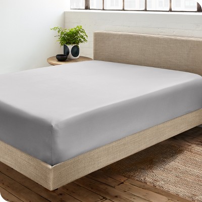 400 Thread Count Organic Cotton Sateen Fitted Sheet by Bare Home