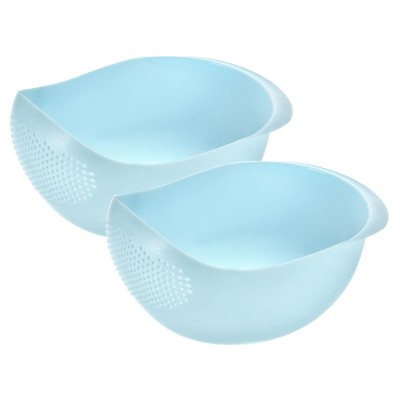 Rice Wash Sieve Plastic Pink Rice Washer Strainer Multipurpose Drain Basket  For Vegetable Fruit