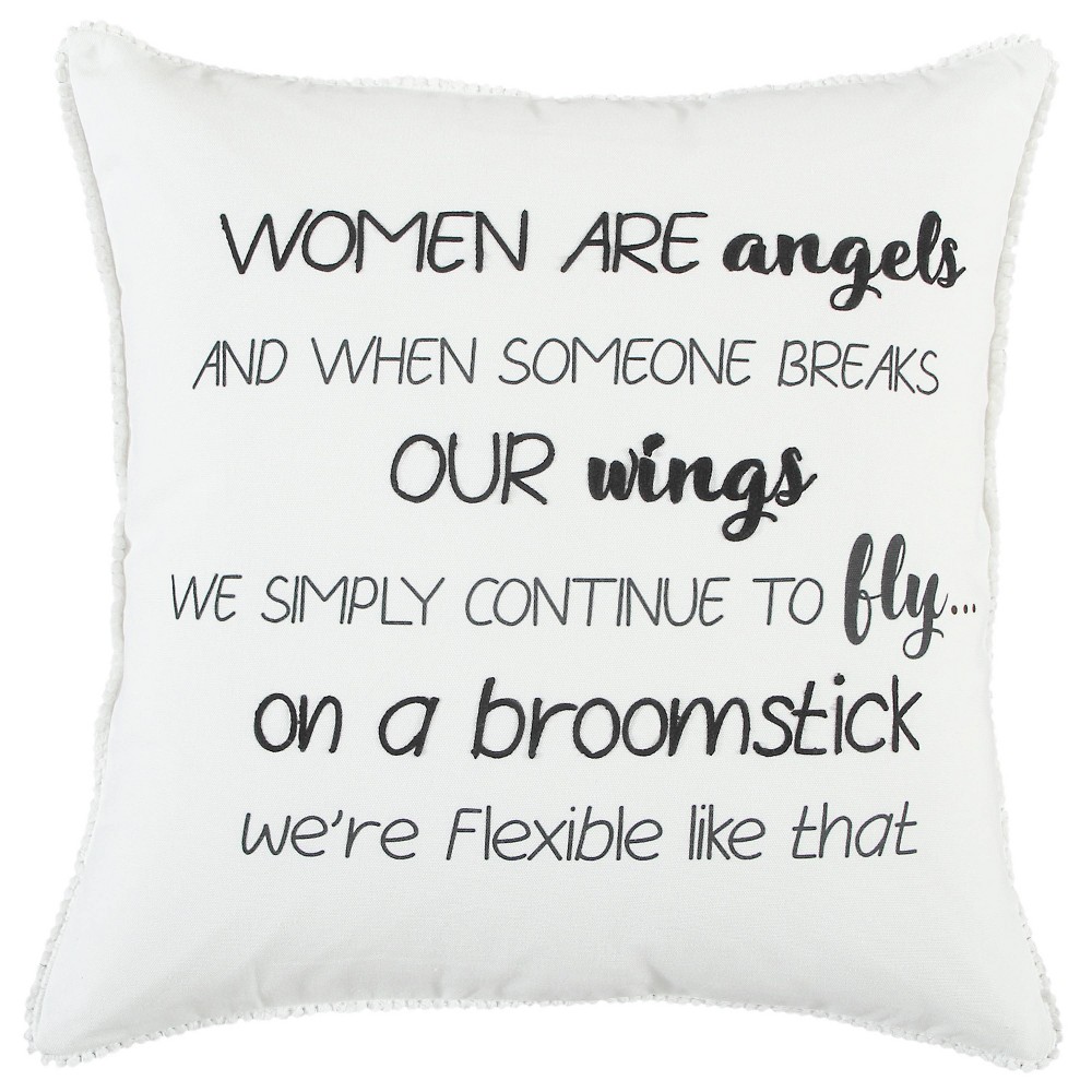 Photos - Pillow 20"x20" Oversize Angels Square Throw  Cover - Rizzy Home