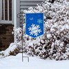 Briarwood Lane Let It Snow Winter Applique Garden Flag Snowflakes Seasonal 18" x 12.5" - 4 of 4