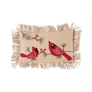 C&F Home 10" x 16" Cardinals Applique Small Petite Throw Pillow - 1 of 4