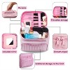 Makeup Bag Travel Cases Cosmetic Bag with Handle for Women Men Travel Organizers Pink - 2 of 4