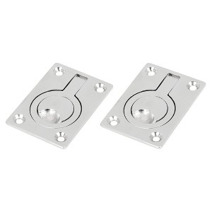 Unique Bargains 316 Stainless Steel 62x44mm Boat Floor Locker Hatch Lift Flush Ring Pull Handles - 1 of 4