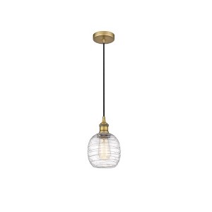Belfast - 1 Light Cord Hung Mini Pendant In Industrial Style-9.75 Inches Tall and 6 Inches Wide - 1 of 1