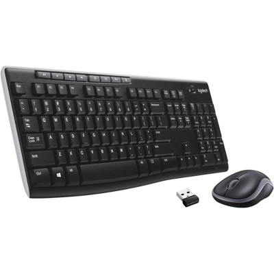 Photo 1 of Logitech MK270 Wireless Keyboard and Mouse Combo, Full Size with Media Keys, 2.4 GHz, Compact Mouse, Spill-Resistant, For Windows, Black