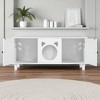 Sideboard Buffet Cabinet with Drawer and Storage, Wooden Console Cabinet with Hooks and Adjustable Design for Living Room, Dining Room, Entryway - 4 of 4