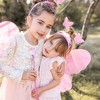 Butterfly Craze Girls' Fairy Wings with Wands and Headbands - Pack of 6, Costumes and Dress Up Set For Kids - Pink - 2 of 4