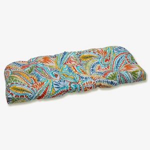 Ummi Outdoor Wicker Loveseat Cushion - Pillow Perfect - 1 of 4