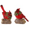 Christmas Cardinal Resin Figures Nature-Inspired Decor – 4pc by Melrose - 2 of 3