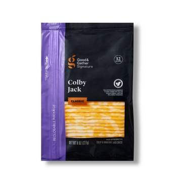 Signature Sliced Colby Jack Cheese - 8oz - Good & Gather™