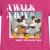 Girls' - Disney - A Walk A Day Fitted Short Sleeve Graphic T-Shirt - 2 of 4