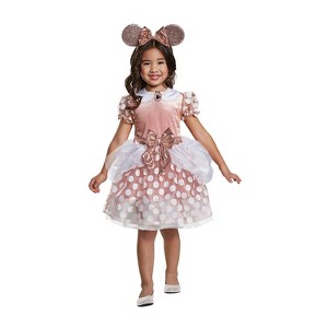 Disguise Toddler Girls' Minnie Mouse Classic Toddler Costume - Size 3T-4T - Gold - 1 of 1