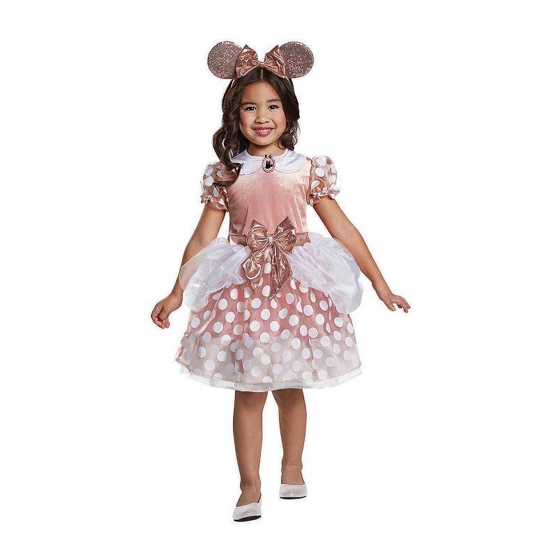 Disguise Toddler Girls' Minnie Mouse Classic Toddler Costume - Size 3T-4T - Gold, 1 of 2