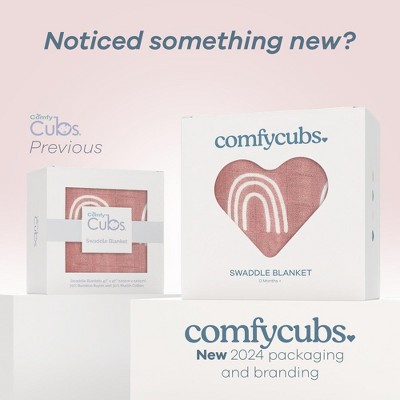 Mauve Rainbow Muslin Cotton Baby Swaddle Blanket