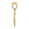 Black Bow Jewelry 18k Yellow Gold Small St. Christopher Medal Pendant, 13mm (1/2 Inch) - 2 of 4