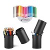 Narwey Makeup Brush Holder Travel Brushes Case Bag Cup Storage Dustproof for Women (Black) - 3 of 3