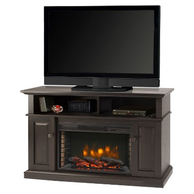 Delaney 48"Media Fireplace Rustic Brown - Muskoka