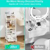 Makeup Organizer Storage Cart - Floor Skincare Make Up Storage with 4 Drawers, Rolling Makeup - 4 of 4