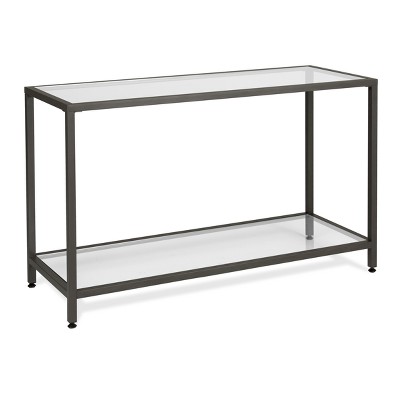 target metal console table