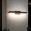 Rennnsan Cymira 23" W Hardwired Liner Industrial LED Dimmable Black Wall Sconce in Sharp Corner - 4 of 4