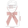 Elerevyo Women's Polka Dots Adjustable Neckwear Pre-tied Ribbon Bow Ties - 2 of 4