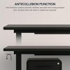 FURNIinspire Desks Standing Desk Multifunctional Desk with Adjustable Height Solid Steel Frame and Two Piece Top, Black, 55.12"*13.78"*28.15" - 4 of 4