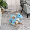 Dexmalle Kids Plush Ride-On Rocking Horse - 3 of 4