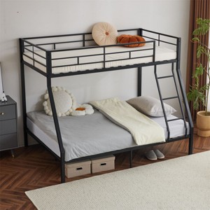 Karl Home Twin Over Full Bunk Bed, Heavy-duty Metal Bunk Beds, Dorm Room Bed Frame, Space-saving Twin Bed Frame, No Spring Box Need - 1 of 4