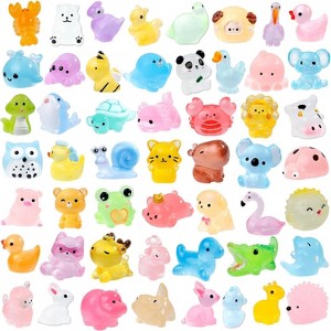 42-Piece Mini Resin Animal Figurines Set, 42 Unique Styles for Fairy Garden and Dollhouse Scene Decor - 1 of 4