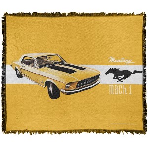 Ford Mustang Mach 1 Blanket 50"x60" Woven Tapestry - 1 of 4