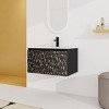 30'' Floating Wall-Mounted Bathroom Vanity Ceramics Sink,Floating Sink with Soft-Close Cabinet Door, KD-Package-Cuddlewood - 3 of 4
