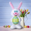 Gemmy Airdorable Airblown Inflatable Whimsical Easter Bunny, 2 ft Tall, White - 4 of 4