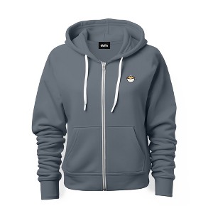 Dalix Cappuccino Embroidered Zip Hoodie Fleece Long Sleeve Pocket Warm Soft Mens - 1 of 4