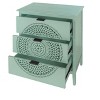 Vynxaria 3 Drawer Cabinet with Hollow-Carved 3 Drawer Dresser Storage Chest with Metal Handles For Entryway Living Room Bedroom - 4 of 4