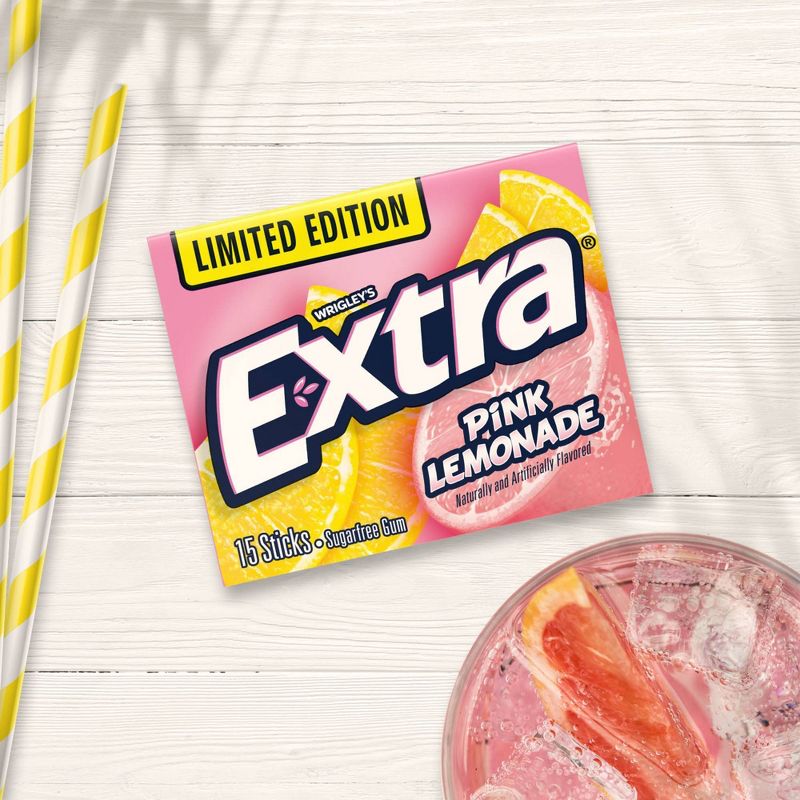Extra Pink Lemonade Chewing Gum - 1.43oz, 5 of 10