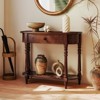 Tangkula Retro Console Table 36"L Wooden Entryway Table w/ Storage Drawer & Open Shelf - 4 of 4