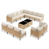 Buenhomino Patio Furniture Set – Outdoor Sectional Wicker Sofa with Cushions, All-Weather PE Rattan Conversation Set for Garden, Balcony & Poolside - 3 of 4