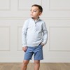 Hope & Henry Boys' Organic Long Sleeve French Terry Half-Zip Pullover, Kids - 2 of 4