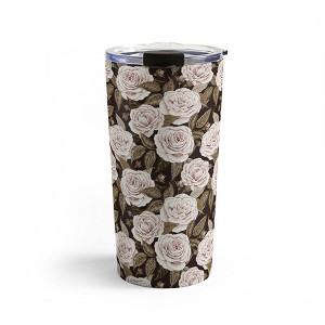 Avenie A Realm Of Roses Dark Academia Travel Mug 20 oz Stainless Steel Travel Mug - Deny Designs - 1 of 4