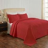 Waves Cotton Matelasse Decorative Bedspread and Pillow Sham Set by Blue Nile Mills - 2 of 4