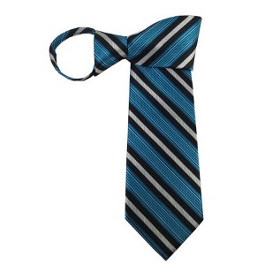 Men's Stripe 3.5 Inch W And 20 Inch L Zipper Neckties - 1 of 3