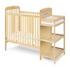 Lirago Crib and Changer Combo Natural Space Saving 2 in 1 Nursery Furniture - 2 of 4