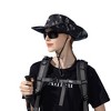 Anna-Kaci Wide Brim Outdoor Sun Hat with Adjustable Chin Strap for Hiking Camping Travel Beach - 2 of 4