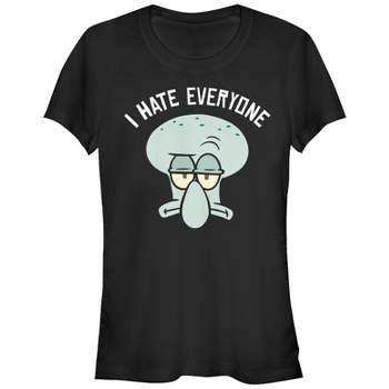 Men's Spongebob Squarepants Squidward Hates Everyone T-shirt : Target