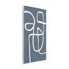 Stupell Industries Round White Squiggles Contemporary Abstract Design Wall Plaque Art - 3 of 4