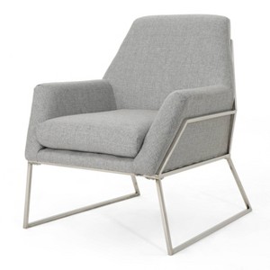 Zahara Modern Chair Gray - Christopher Knight Home